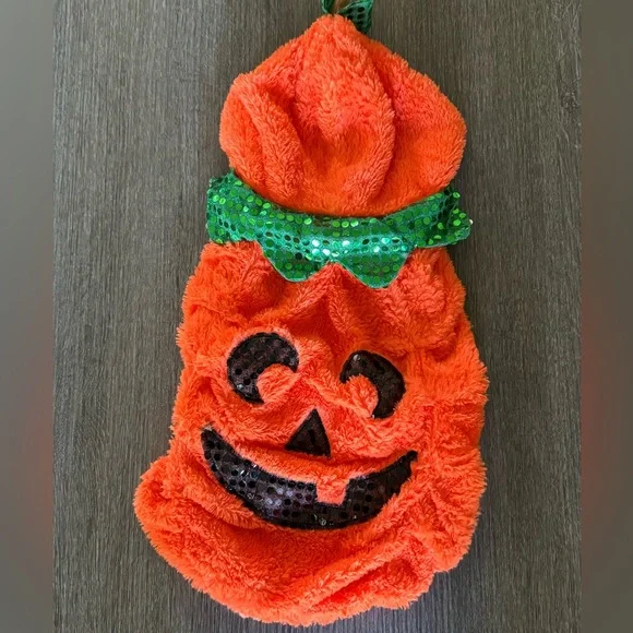 Pumpkin pet costume, Medium, Halloween - Picture 2 of 6
